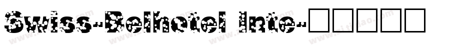 Swiss-Belhotel Inte字体转换